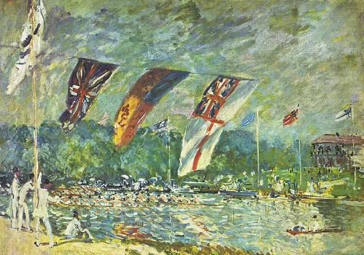 Regatta in Molesey, Alfred Sisley